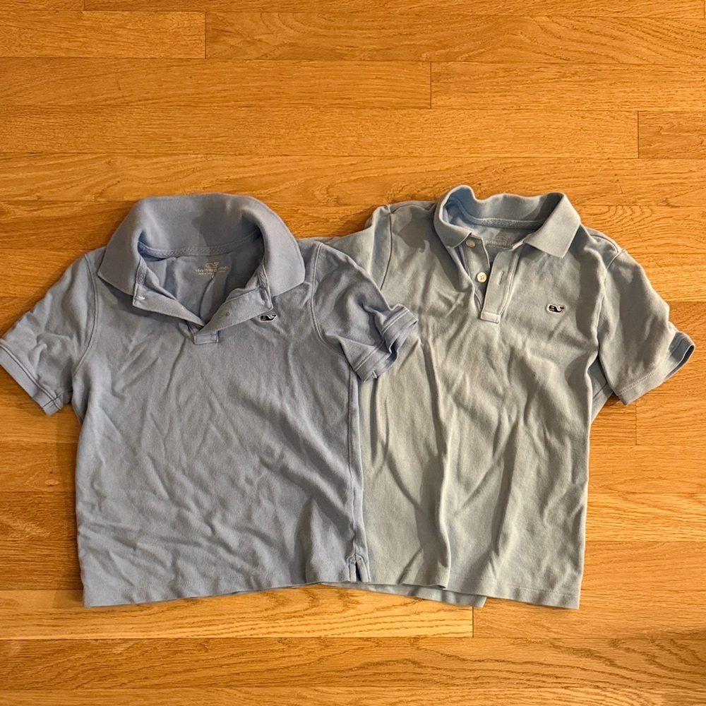 EUC lot of 2 Vineyard Vines blue polos. 6/7